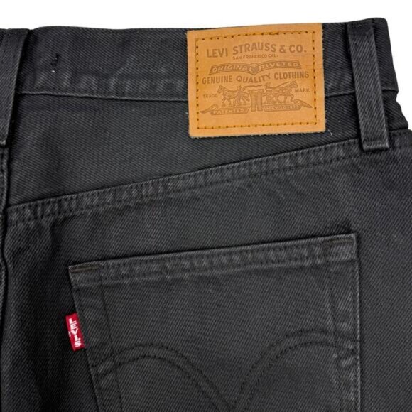 LEVI'S Premium Icon Wax Coated Mini Skirt Sz 27 - Picture 8 of 8